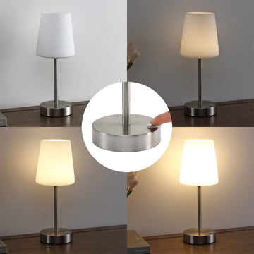 Carson 12.75" Modern Minimalist Iron Rechargeable Integrated LED Table Lamp - JONATHAN Y